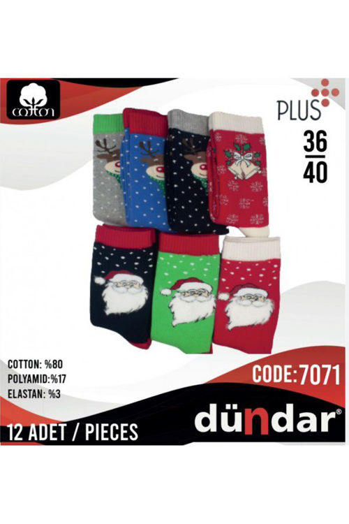 Picture of 7071 CHRISTMAS UNISEX SOCKS 36-41- THERMAL